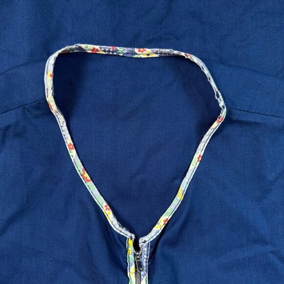 Vintage Handmade Quilt Floral Folk Scandinavian Pattern Vest Fits like Medium - Picture 4 of 8